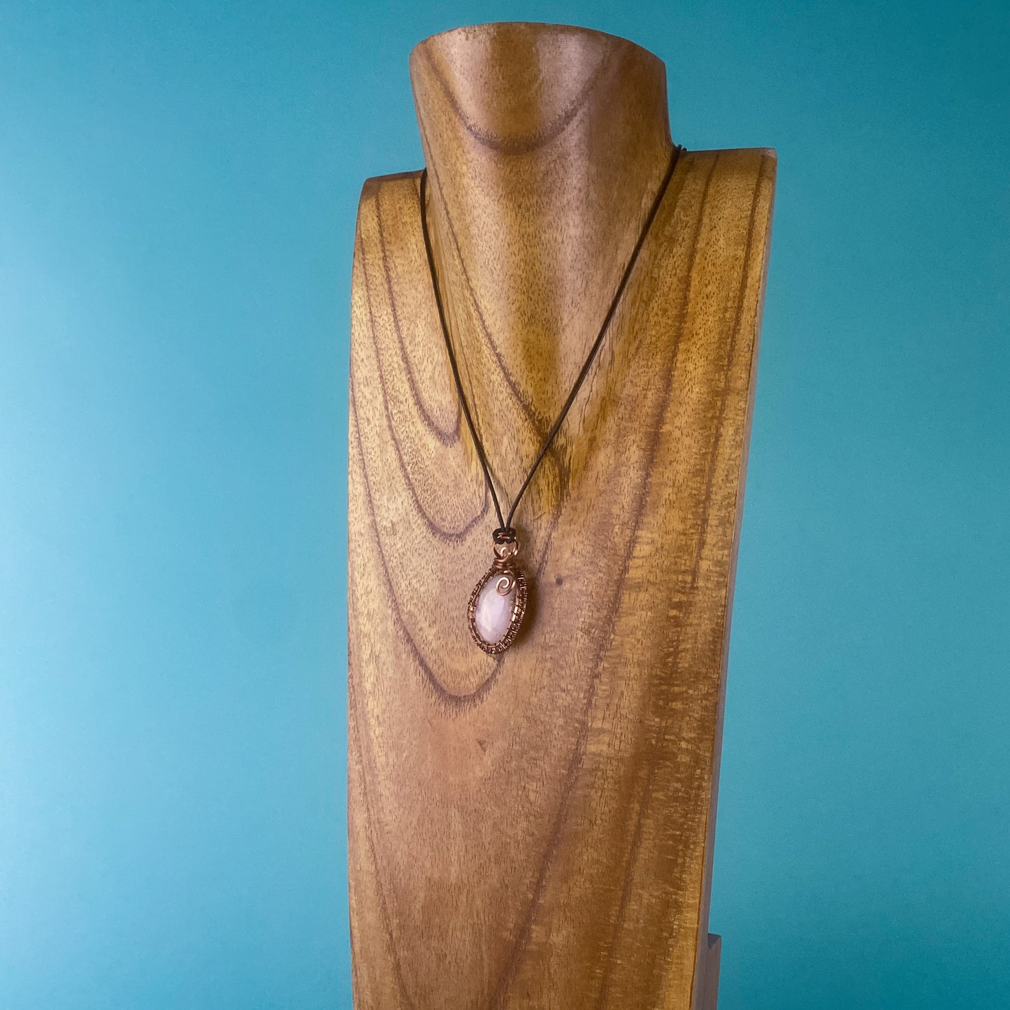 Pink Agate Wire Wrap