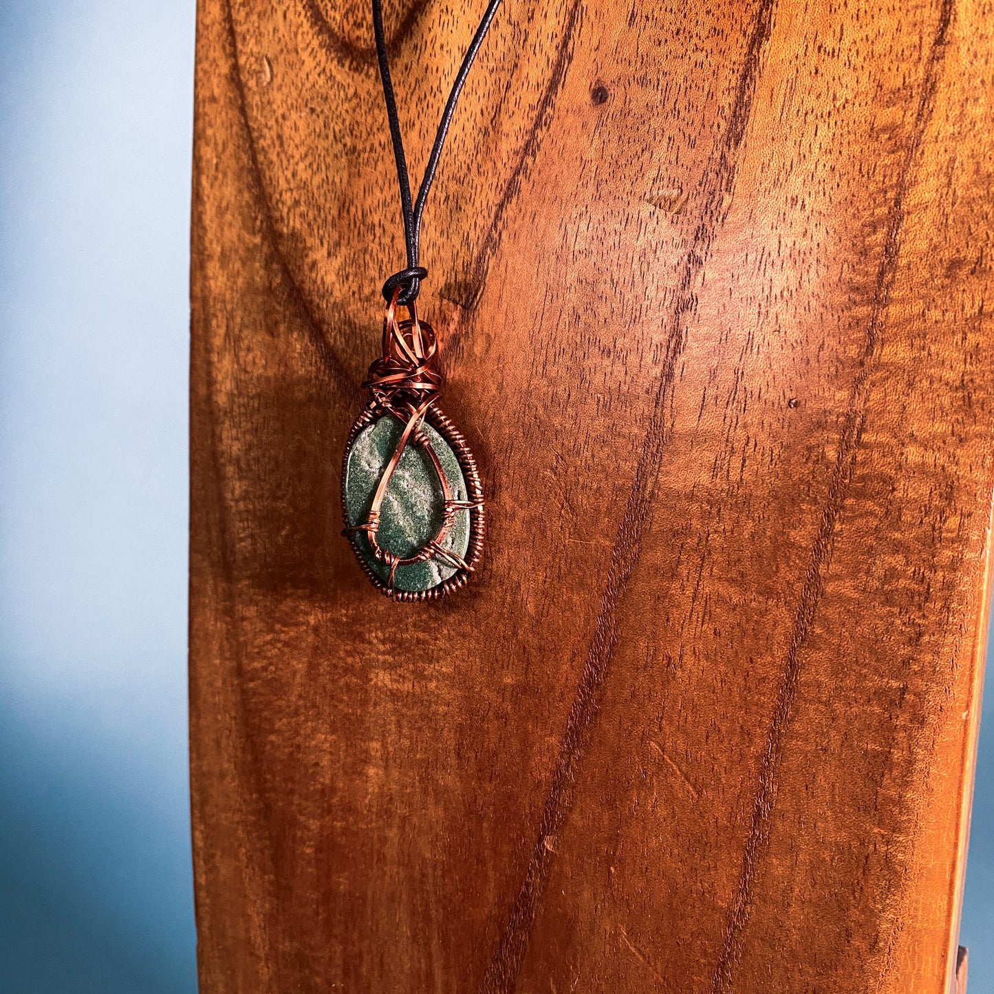 Green Jasper Wire Wrap