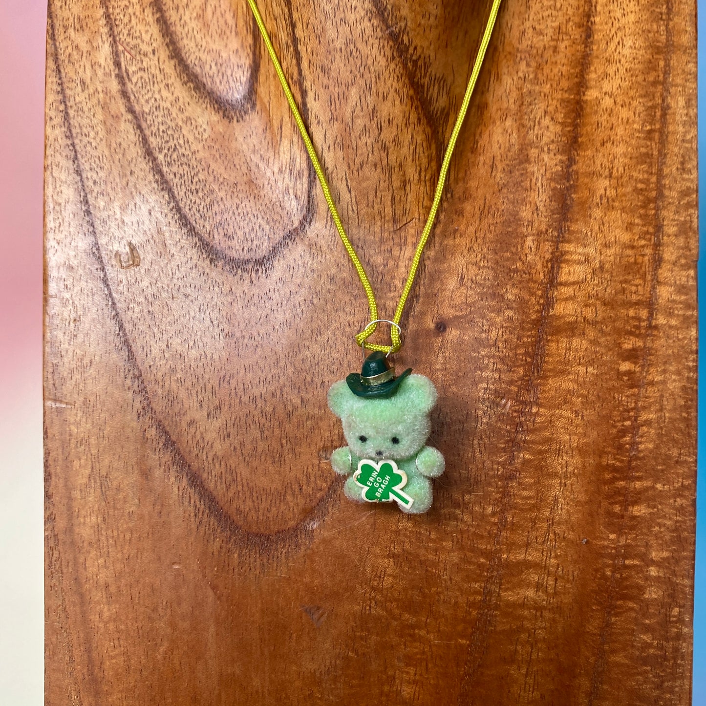 Irish Bear Trinket Necklace
