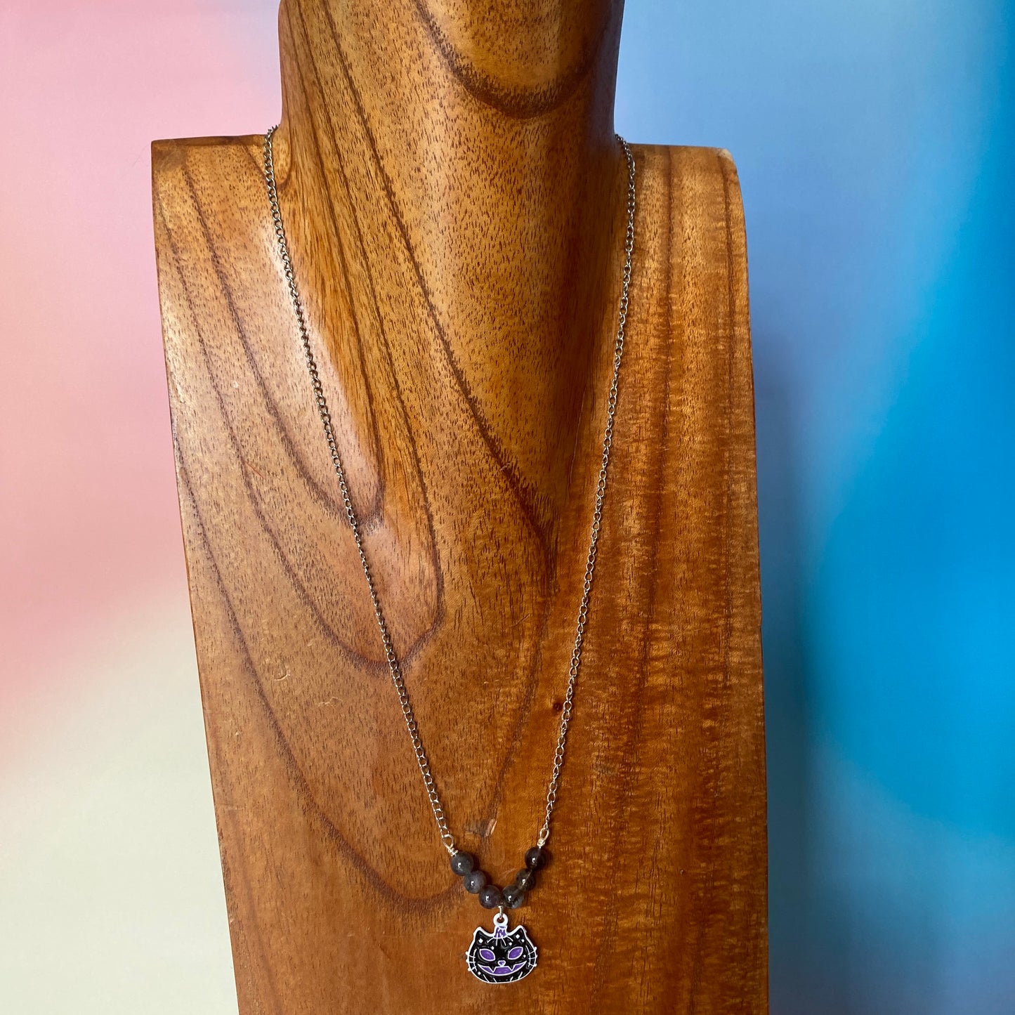Amethyst Cat Necklace