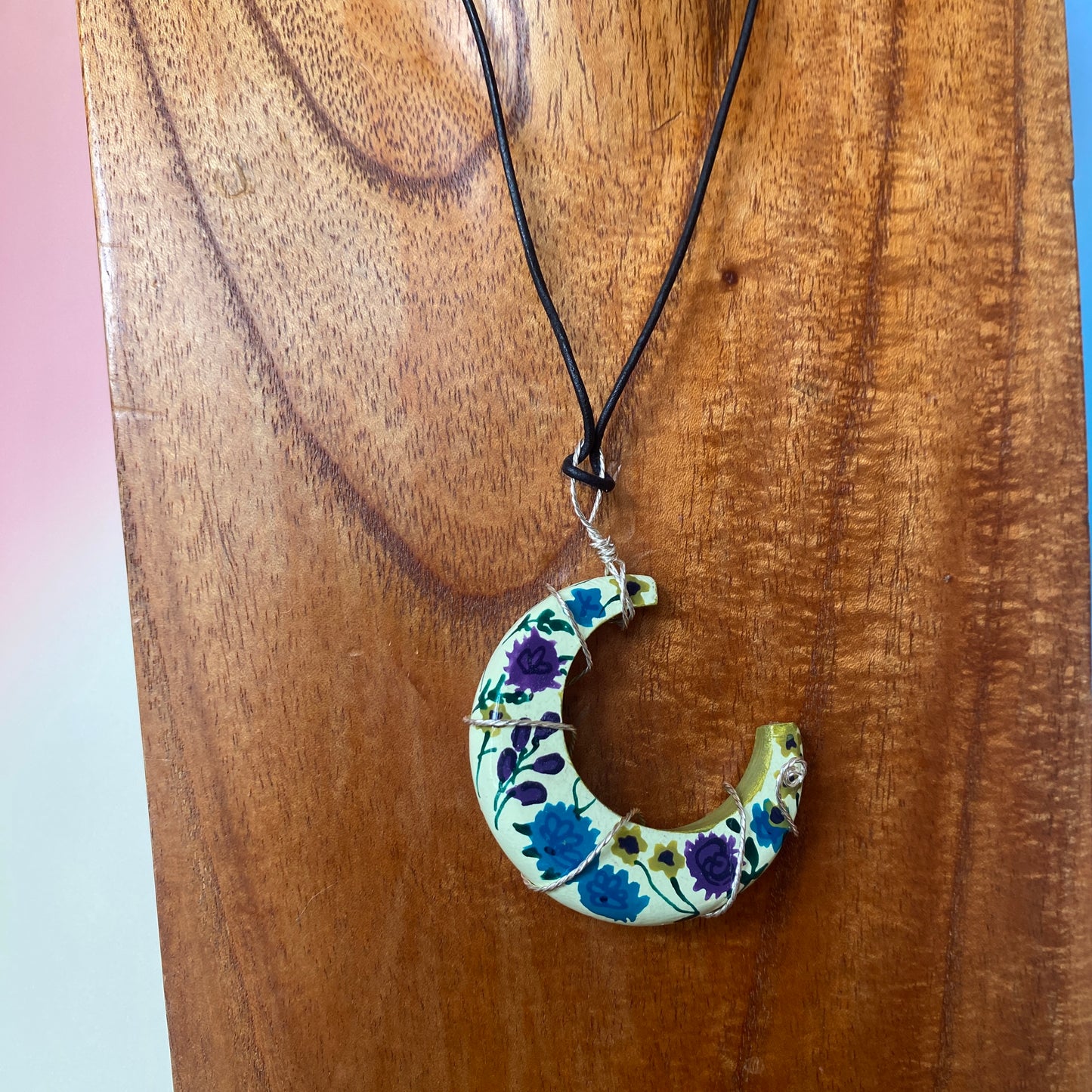 Floral Moon Trinket Necklace