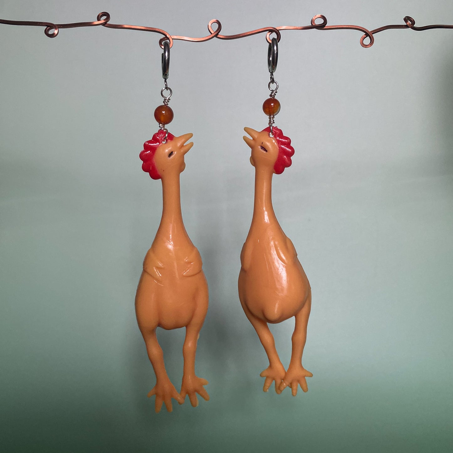Chicken Earrings!!