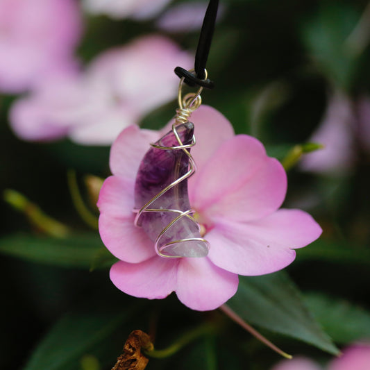 Fluorite Moon Wire Wrap