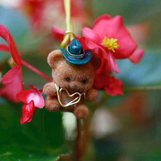 Howdy Heart Bear Trinket Necklace