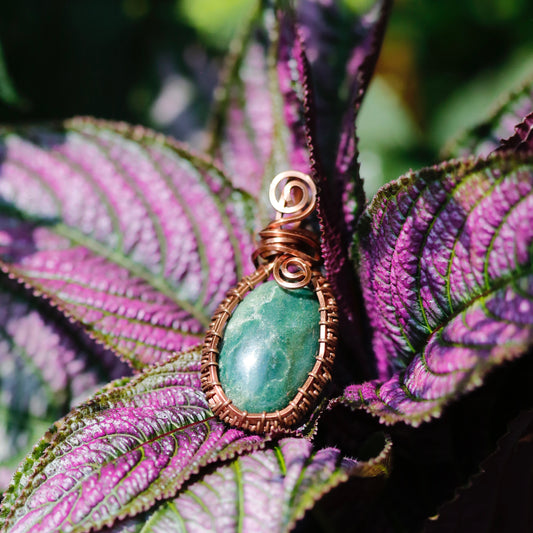 Green Jasper Wire Wrap