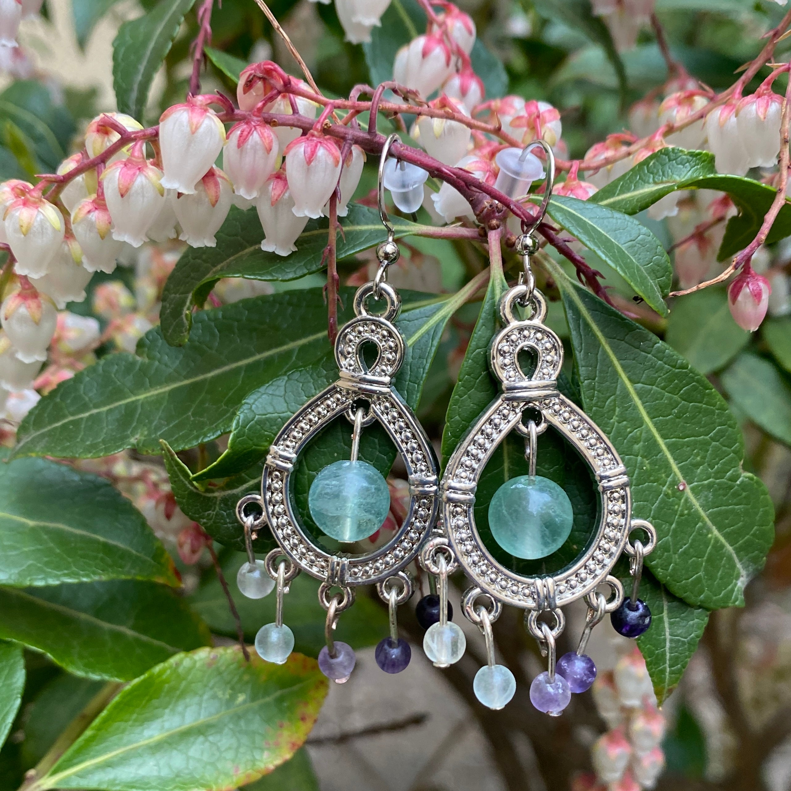 Fluorite Chandelier Earrings