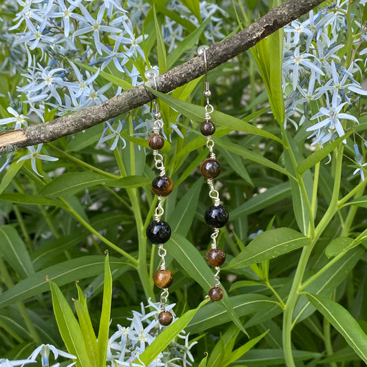 Agate & Tiger's Eye Dangles