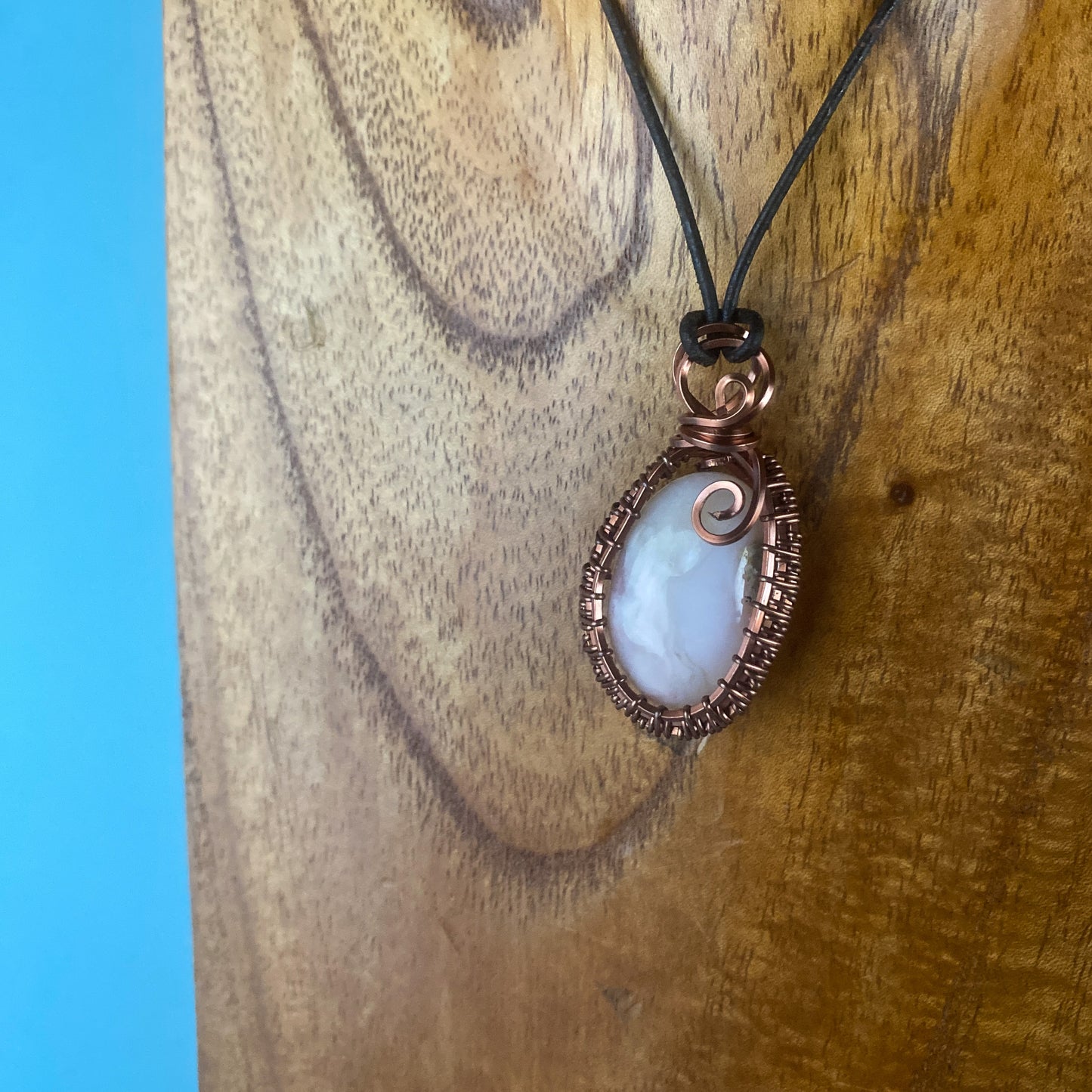 Pink Agate Wire Wrap