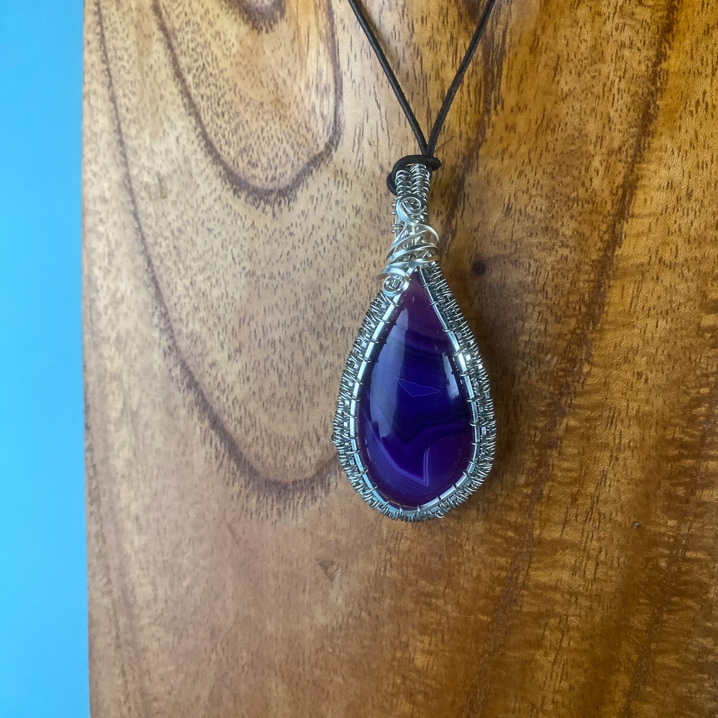 Purple Agate Wire Wrap