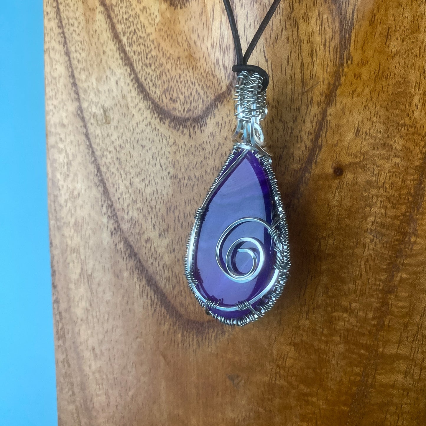 Purple Agate Wire Wrap