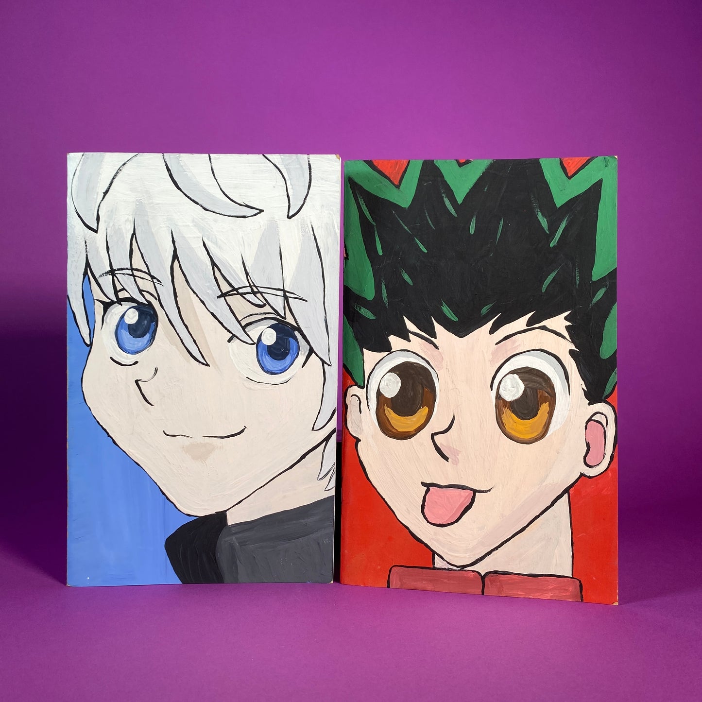 Gon & Killua Hand Painted Notebooks