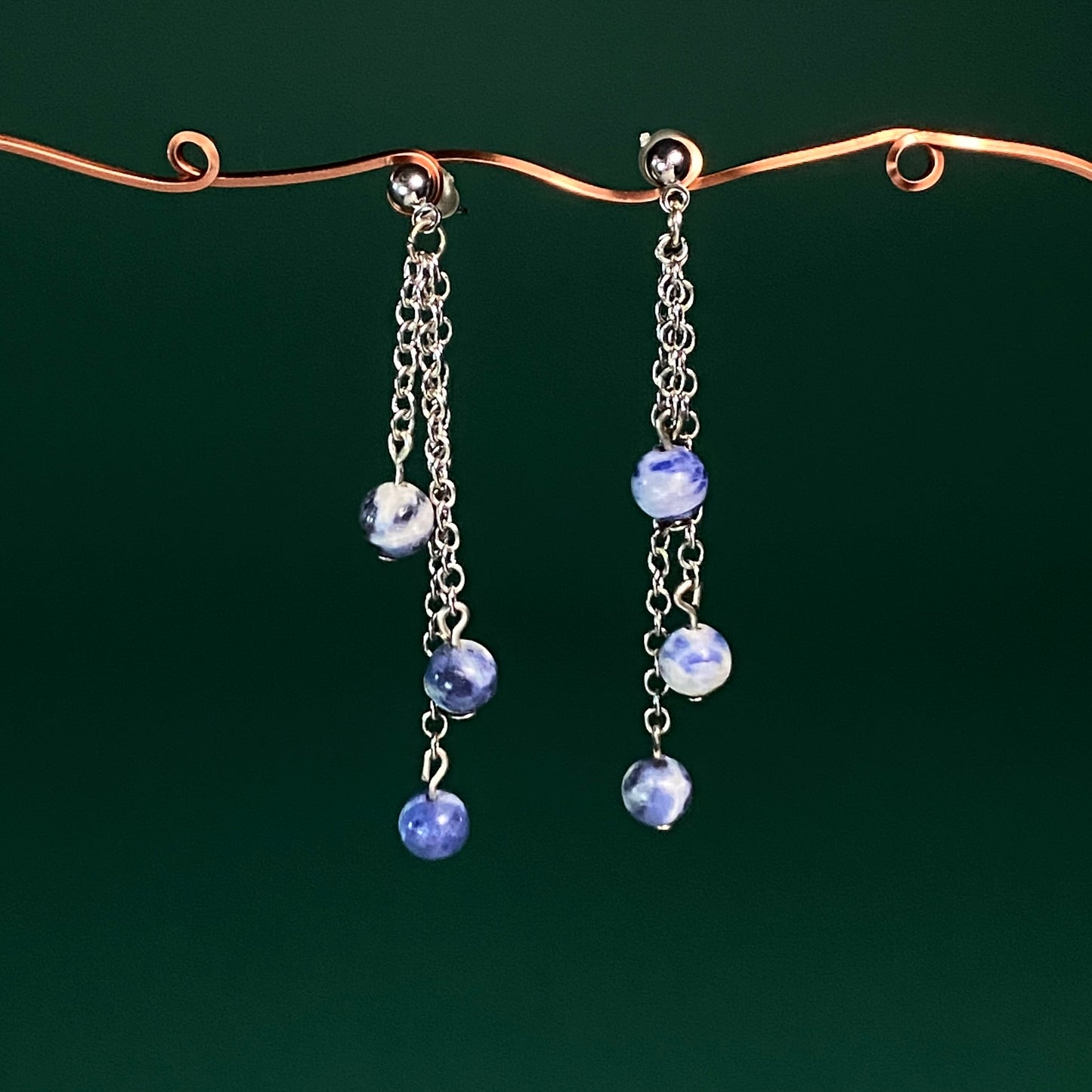 Sodalite Dangle Earrings