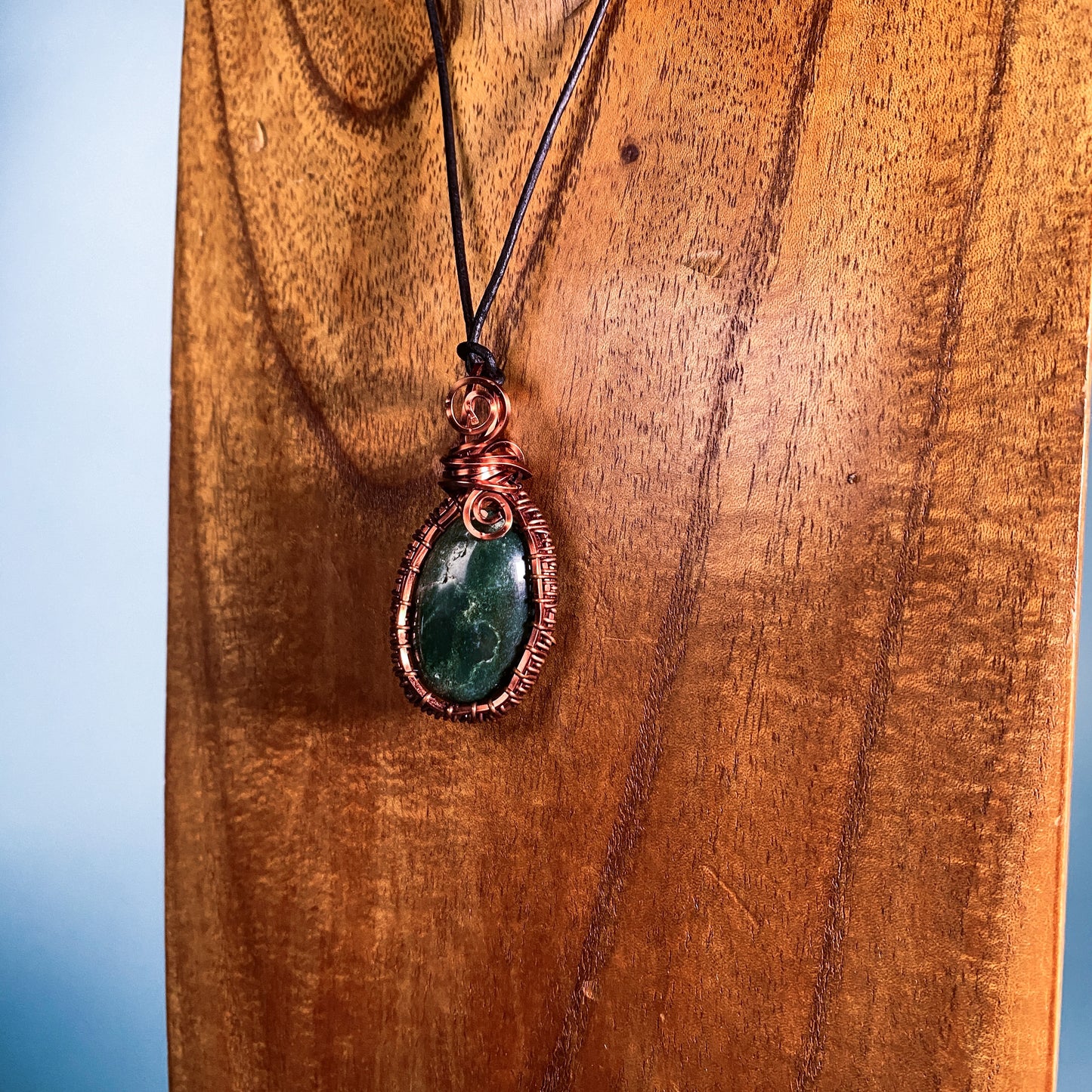 Green Jasper Wire Wrap