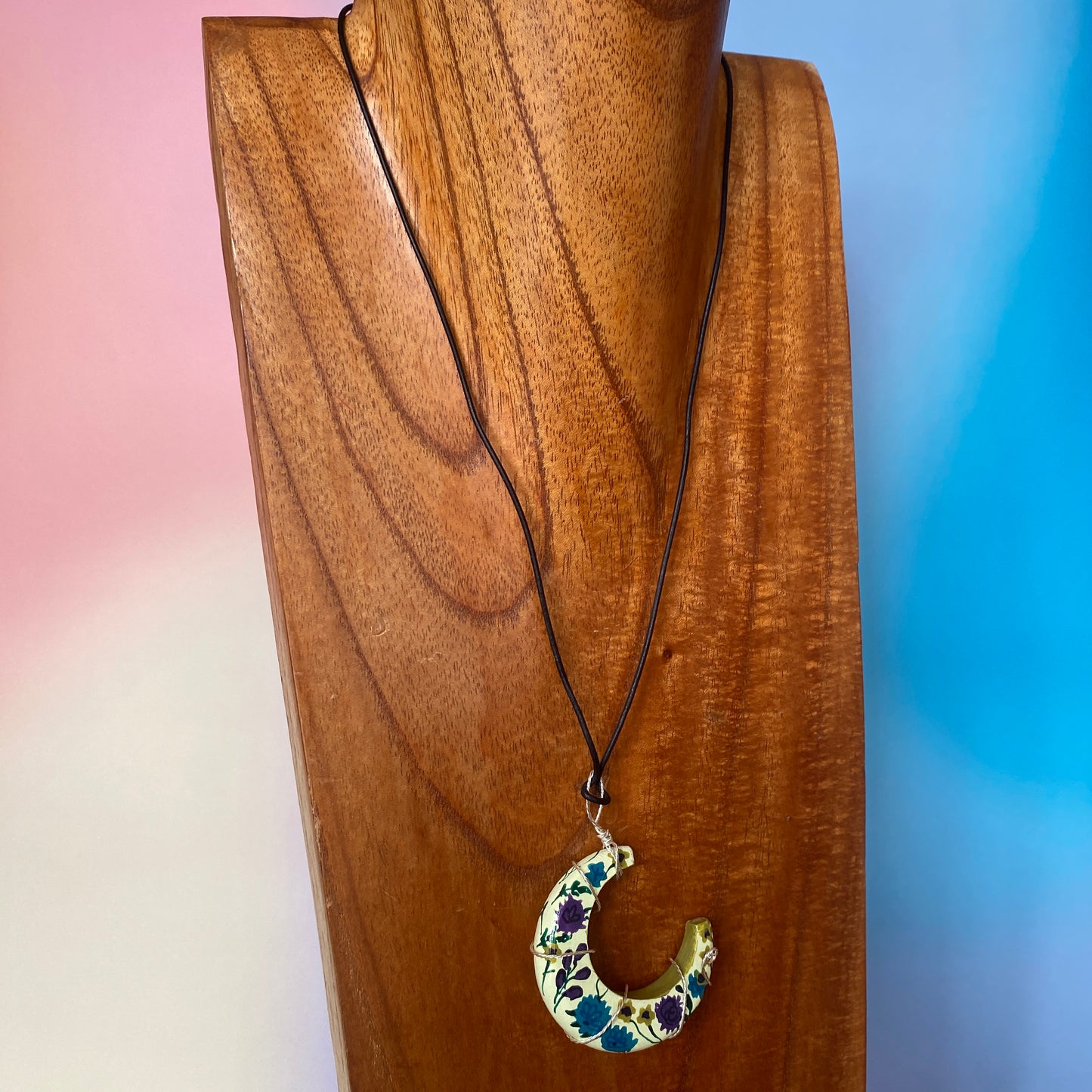 Floral Moon Trinket Necklace