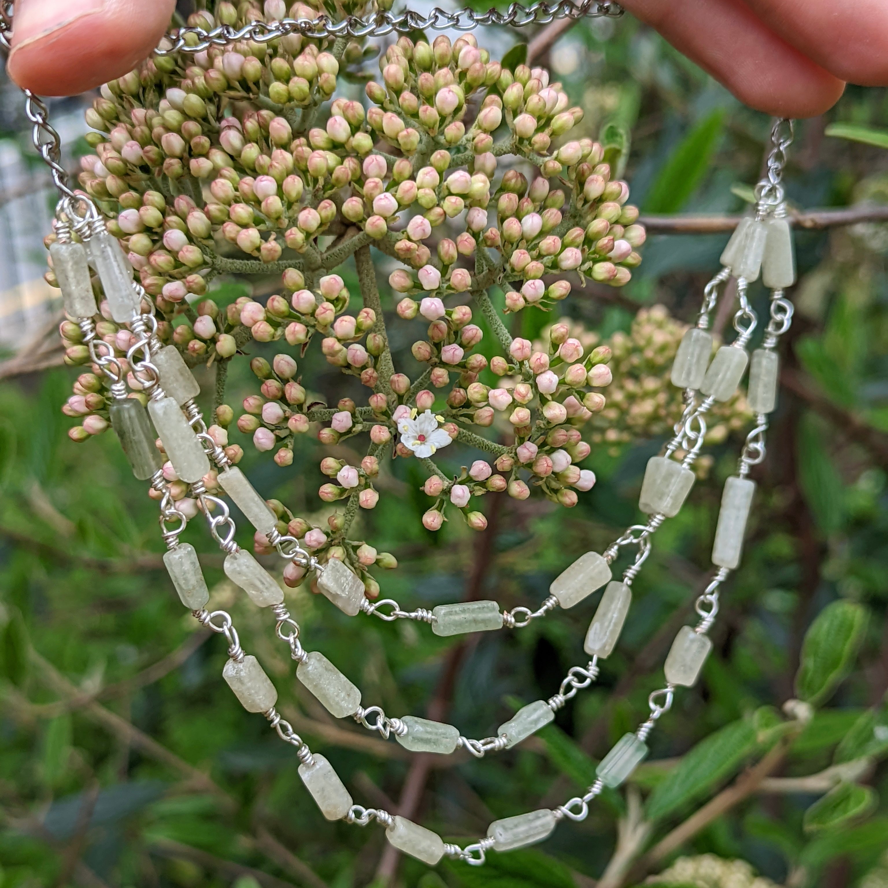 Aventurine Triple-Layer Beaded Necklace