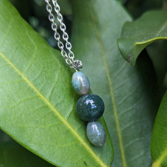 Green Agate & Jasper Necklace