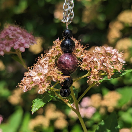 Garnet & Jasper Necklace