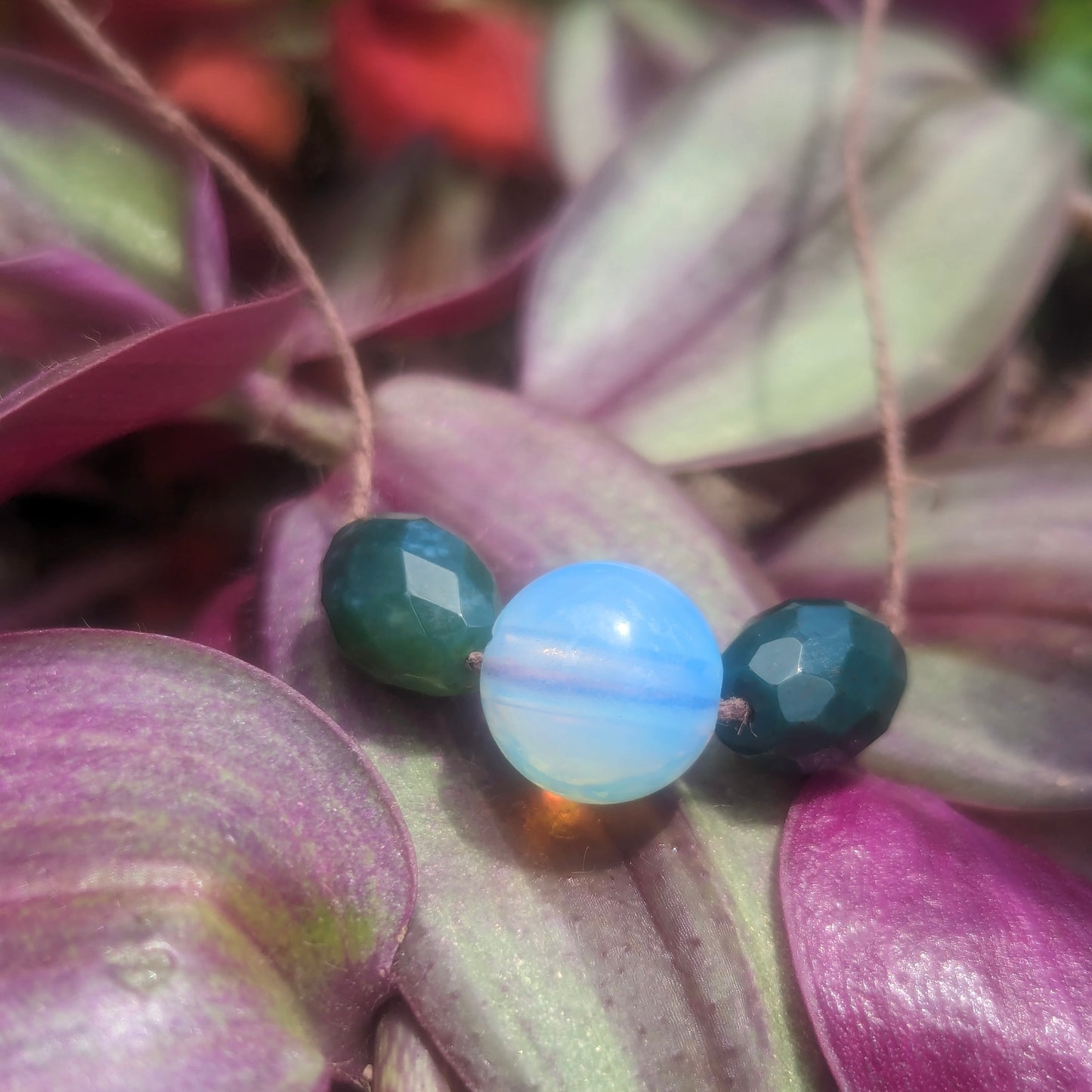 Opalite & Moss Agate Choker