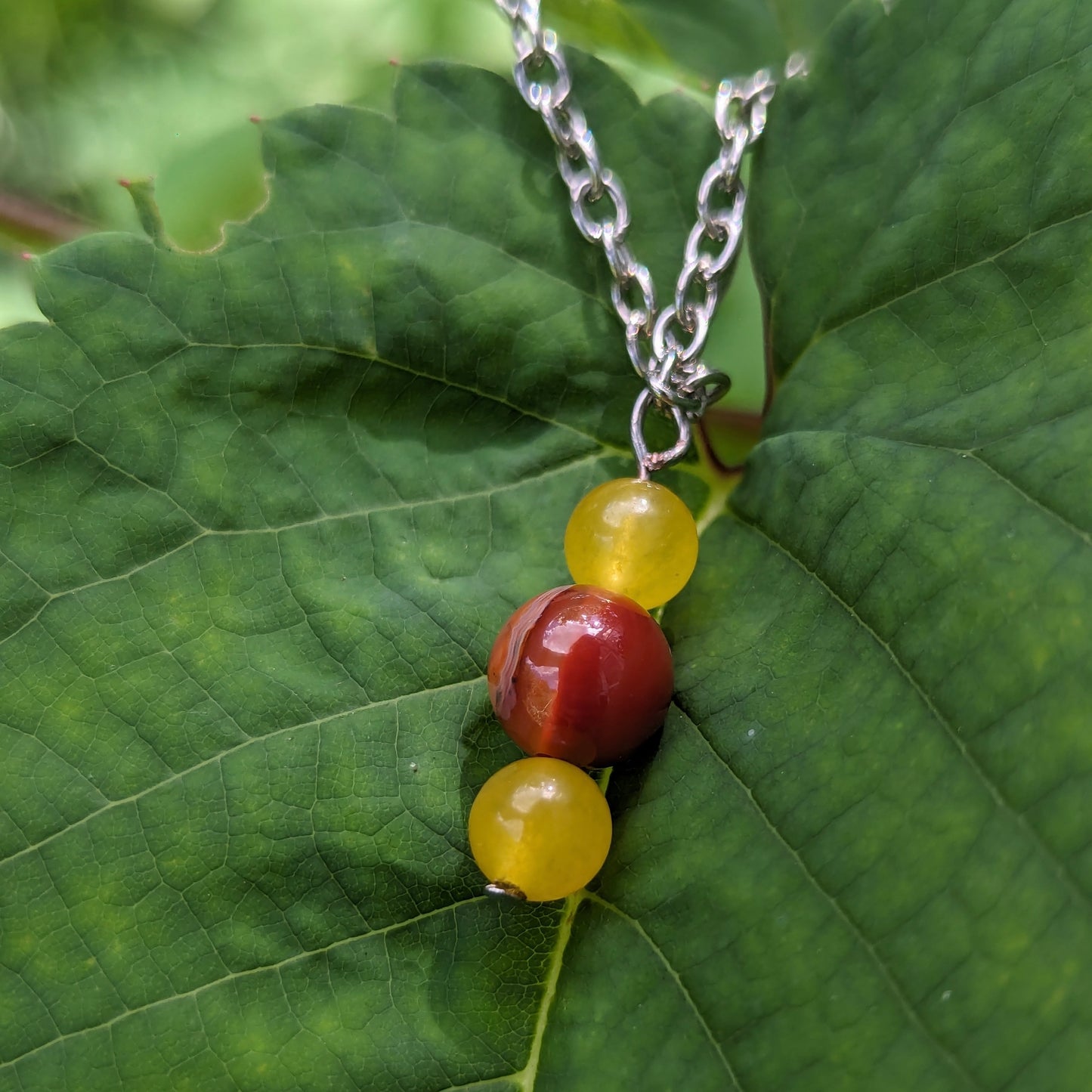 Carnelian & Agate Necklace